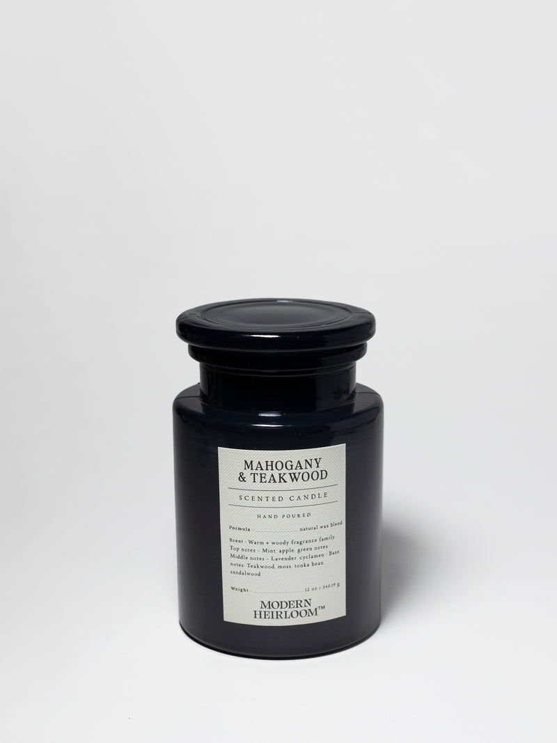 Mahogany & Teakwood 12 oz scented candle