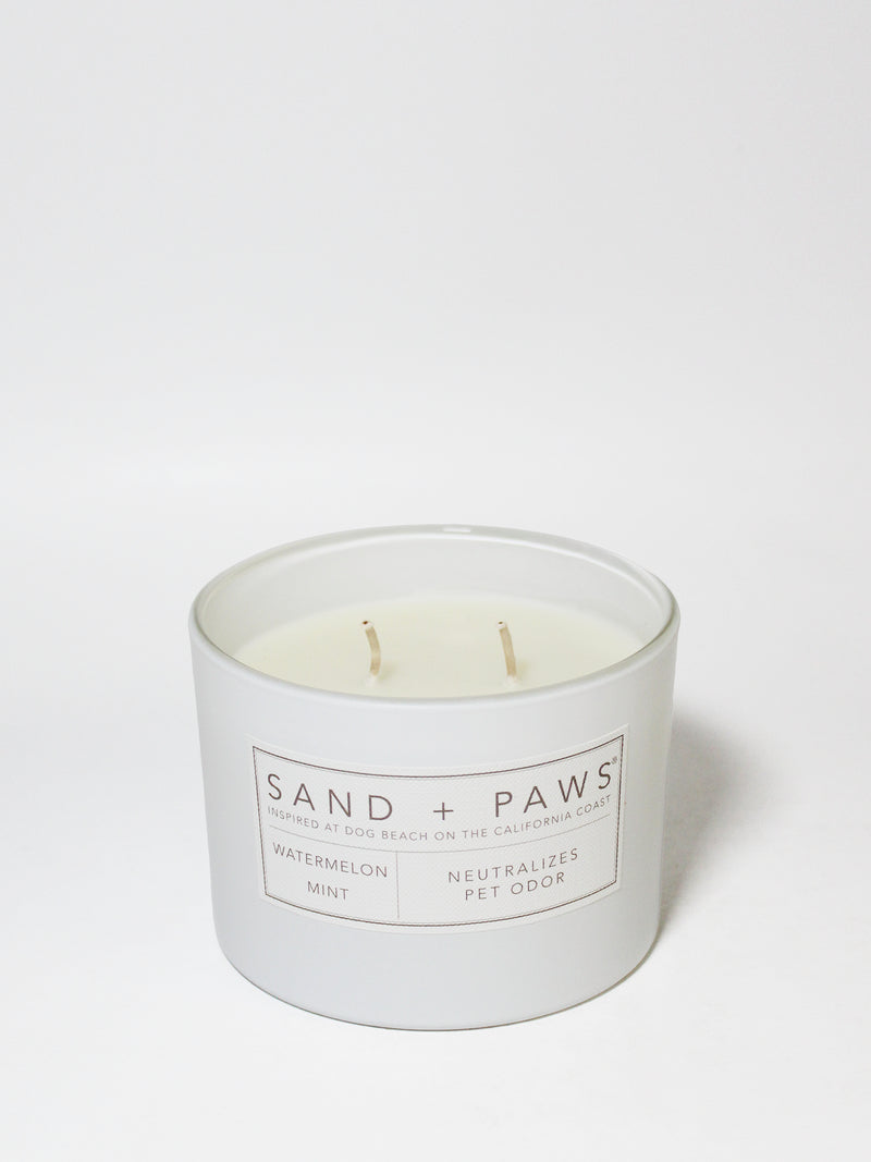 Sand + Paws Watermelon Mint 12 oz scented candle