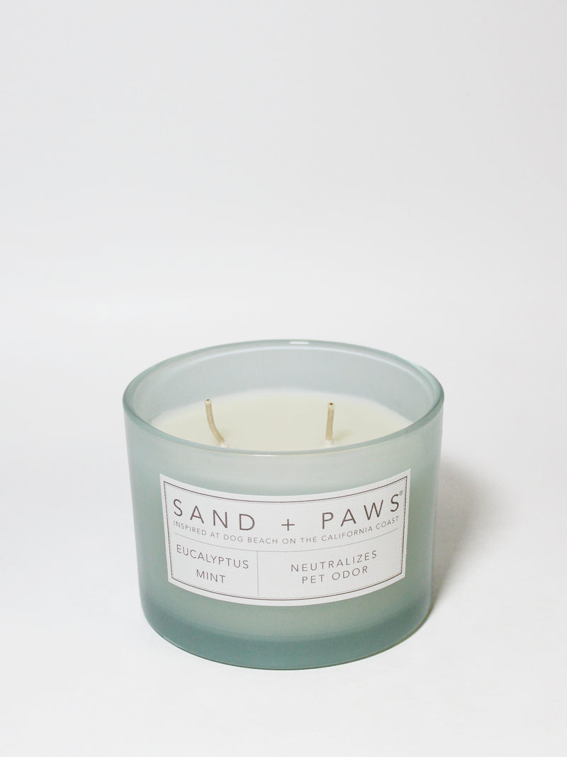 Sand + Paws Eucalyptus Mint 12 oz scented candle