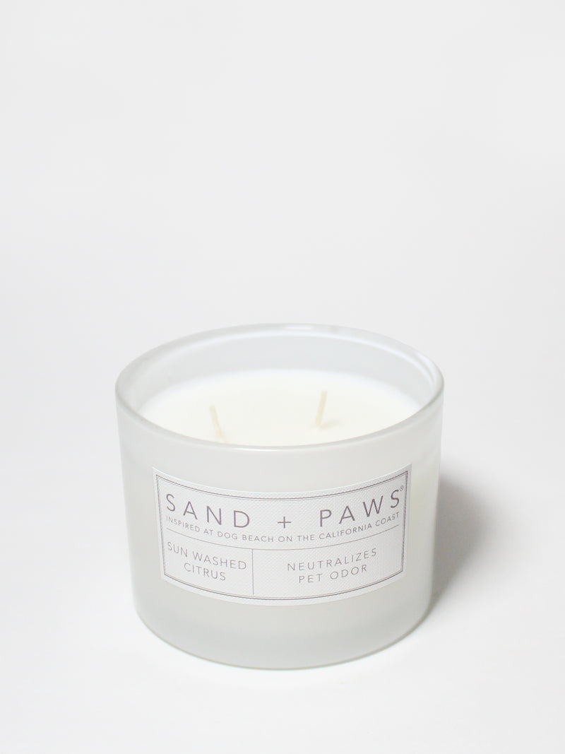Sand + Paws Sun Washed Citrus 12 oz scented candle