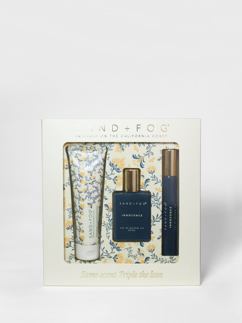 Hand Cream and Perfume Oil Rollerball Set - Innocence