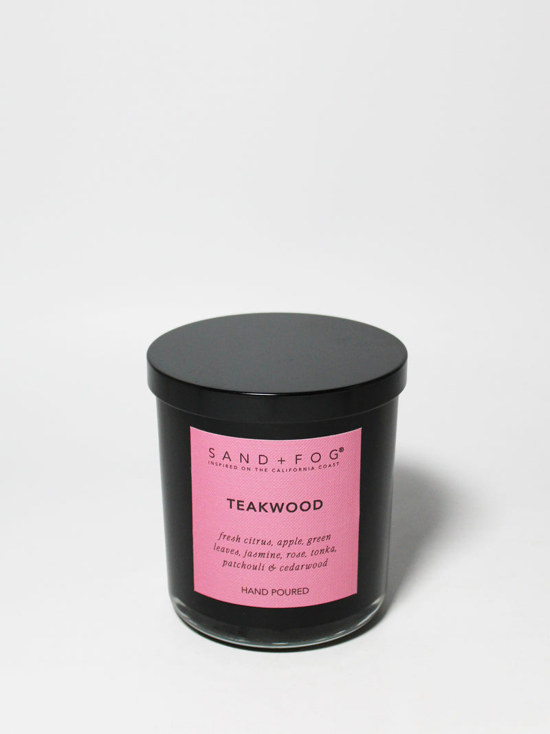Teakwood 10 oz scented candle